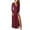 Wine, variant on Cavosen Dresses for Women Long Sleeve Blue Maxi Dress High Side Slit Deep V-Neck Ankle Length Long Dress Solid High Waisted Pleated Casual Trendy Dress Fall Winter Clothes 2XL
