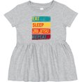 thumbnail image 3 of Inktastic Eat Sleep Jiu Jitsu Repeat Girls Baby Dress, 3 of 5