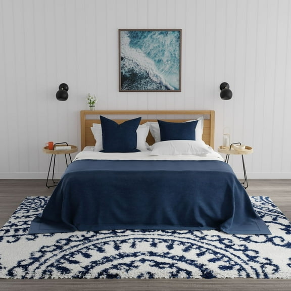 Mason Brooks Indigo Shag CG15A Transitional Geometric 2'6" X 4' Area Rug