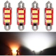 thumbnail image 2 of Bombilla LED superbrillante de 500 lúmenes, 578, 3030, 6 SMD, adorno de 1.614 in, 1.654 in, 211-2, 212-2, para interior del coche, lectura de mapas, cúpula, maletero, luz de cortesía, 6000 K, xenón bl, 2 of 4
