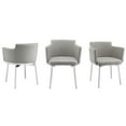 thumbnail image 4 of Casabianca Furniture Modern Suzzie Faux Dining Chair in Gray, 4 of 4