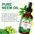 thumbnail image 4 of Aliver Neem Oil - 6 Fl Oz – 100% Natural Cold Pressed Neem Oil - for Face, Skin Care, Hair Care, Scalp Massage & Body Massage – Carrier Oil with Dropper, 4 of 10