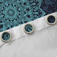 thumbnail image 4 of Manfei Female Men Blue Mandala Black Out Curtains,Exotic Style Curtains Pack of 2 (42x63 Each),Bohemian Hippie Flower Bedroom Curtains,Microfiber Bedroom Decor, 4 of 6