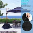 thumbnail image 3 of POINTERTECK Base de Parasol Sac de Poids Rond 600D Sacs de Sable Robustes Résistants aux Intempéries Base de Support de Parasol avec Pelle pour Cour Extérieure, 3 of 8