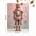 thumbnail image 3 of Pink Nutcracker Christmas Canvas Wall Art, Preppy Girly Print, Holiday Room Wall Decor, 3 of 8