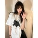 thumbnail image 2 of Camisetas de manga corta con estampado estético Y2k para mujer, ropa de calle básica, Tops holgados que combinan con todo, camiseta informal Harajuku de gran tamaño con cuello redondo, 2 of 4