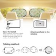 thumbnail image 5 of Yuyamidu Otter Car Window Shades for Baby Universal Side Car Window Shades Lightweight Car Window Covers 2 PCS Window Shade Sun Protection, Green, 5 of 7