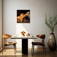 thumbnail image 4 of ZHONGYUTONG Coffee Canvas Wall Art Coffee Cup Bean Picture Kitchen Painting Dining Room Decor Artwork Framed (12.00" x 12.00"), 4 of 5