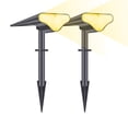 thumbnail image 1 of 2PCS Foco solar LED Ajustable 2 en 1 Luces de estaca de paisaje Luz de pared Luces impermeables al a Tomshoo Amarillo/2 piezas, 1 of 7