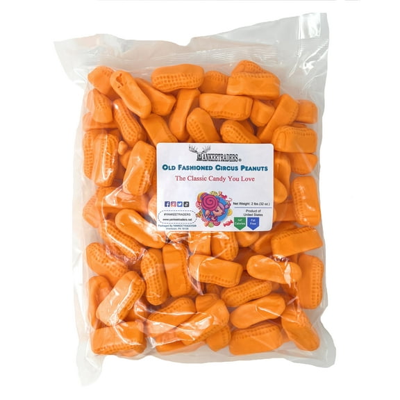 YANKEETRADERS Circus Peanuts ~ Old Fashioned Candy ~ 2 lbs.