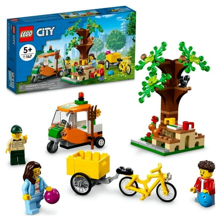 UPC: 0673419361880 | LEGO City Picnic in the Park 60326 Building Kit for Kids Aged 5 and Up; Includes 3 Minifigures and 2 Squirrel Figures (147 Pieces)