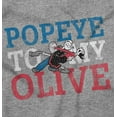 thumbnail image 2 of Popeye To My Olive Oyl Cute Couple Bodysuit Jumper Girls Infant Baby Brisco Brands 12M, 2 of 6