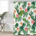 thumbnail image 6 of Shower Curtains Pink Flower Bath Curtain Spring Garden Waterproof Bathroom Shower Curtain Set with Hooks Decoration 72 x 72 Inches, 6 of 7