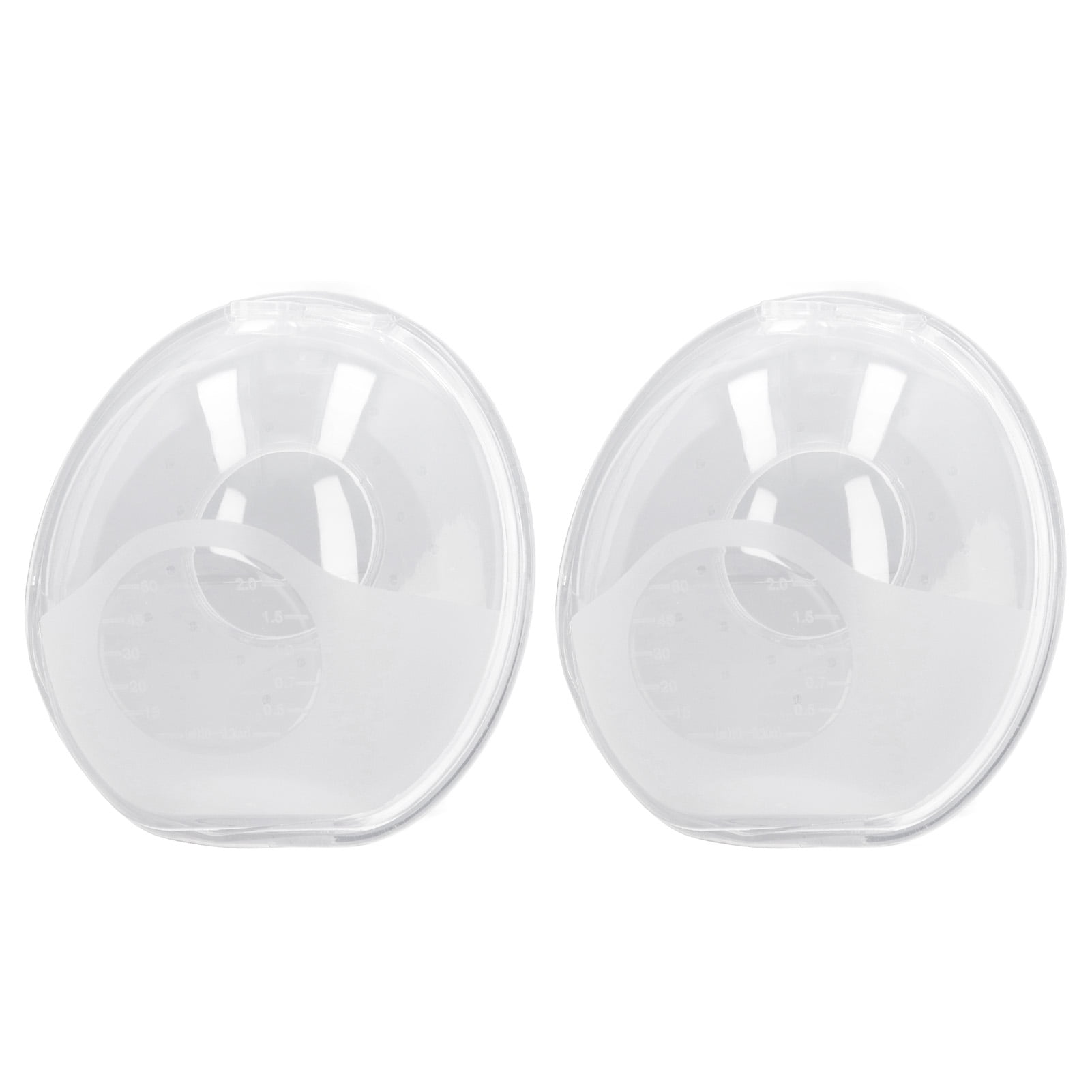 Suodoka 2PCS Wearable Breast Milk Collector Reusable Leak Proof Silicone Nipple Breast Nursing Cup for Mothers, Hands-Free Milk Saver Shells (7.87 inches / 20.00 cm)