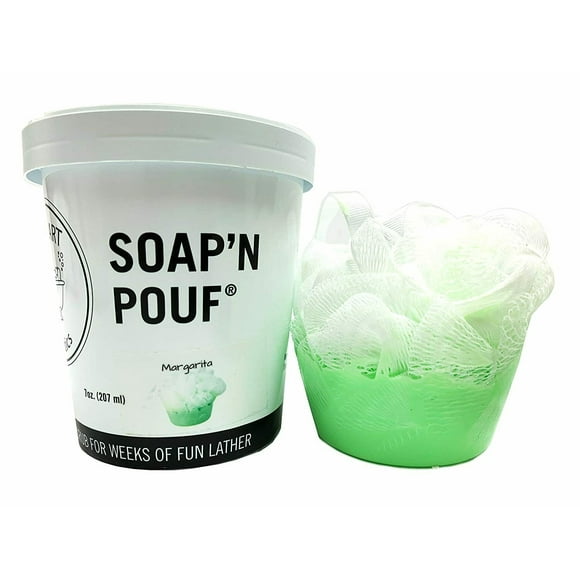 garb2ART Soap'N Pouf Savon à la Main W / Salle de Bain Recyclable Mignon Parfumé Loofahs