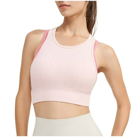 Njoeus Sports Bra Womens Bra Women s Sports Bra Fitness Running High Impact Sports Bras for Women Yoga Tank Top Wire Free Bralette Comfort Sports Bras for Women High Support Womens Bralettes