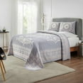 thumbnail image 2 of Superior 3-Piece Kymbal Cotton Blend Slate Blue Bedspread Set, Full, 2 of 5