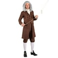 thumbnail image 3 of Costume Colonial Benjamin Franklin pour Hommes Grande Taille, 3 of 3