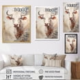 thumbnail image 4 of Designart "Distinguished Beige Bovine Image" Cattle Floater Framed Wall Art Prints, 4 of 5