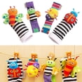 thumbnail image 2 of Sonajeros De Muñeca Para Bebé Y Calcetines, Juego De Sonajeros, Desarrollo Educativo, Juguetes De Peluche, Regalo Para Bebé 1 Par Moyic AP004996-00, 2 of 5