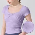 thumbnail image 5 of mfyjkho Tops Para Mujer, Blusas Casuales Holgadas Y Cómodas De Manga Corta Con Cuello Redondo Para Mujer De Verano Tops Para Mujer Xl, 5 of 5