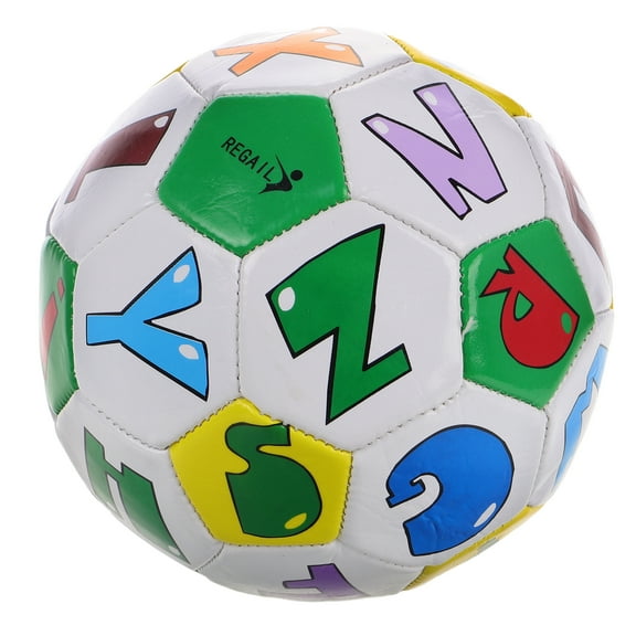 Mixtlocalior Toddler Soccer Ball 5.8 Inch Kids Training Football With Alphabet Small Children Exercise Soccer Ball Sport Toy For Kindergarten Indoor Outdoor Play