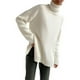 thumbnail image 1 of Jersey de punto holgado de cuello alto para mujer, 1 of 2
