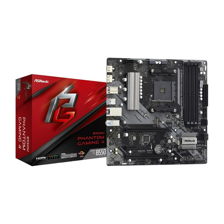 ASRock B550 Phantom Gaming 4 マザーボード AM4 ASRock B550M Phantom Gaming 4 AM4 AMD B550 SATA 6Gb/s Micro ATX
