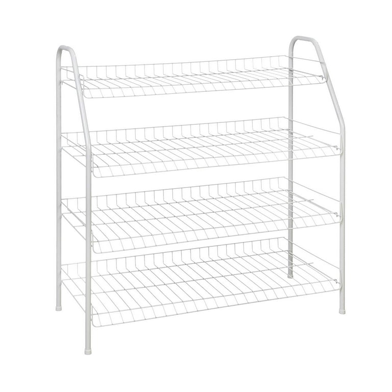 ClosetMaid 8131 4 Tier Freestanding Shoe Rack White
