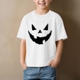 thumbnail image 2 of CMSHTD Halloween Shirts for Kids Boys Short Sleeve Fall, Toddler Boys Children Cute Tops T-Shirts, White Size 5-6 Years, 2 of 4