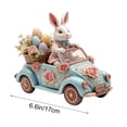 thumbnail image 2 of 1 PC Easter Farmhouse Metal Truck with Bunny & Eggs, Vintage Pickup Truck Village & Tabletop Decor, Easter Village Houses Home Decor (D), 2 of 5