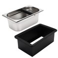 thumbnail image 3 of Caja Expresso Knock Box DIBTSA de acero inoxidable con soporte de 10 litros, 3 of 7