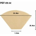 thumbnail image 2 of Hario Pegasus Flat Bottom Filters, Size 02, Natural, 100ct, 2 of 5