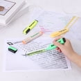 thumbnail image 6 of Uxcell Highlighter Pen 4 Pack Water Based Broad Tip Writing Marker Pens for Office Home Daily Use Style 2, Yellow, 6 of 6
