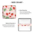 thumbnail image 4 of Honeii 's Strawberry And Flowers for Leather Square Tissue Box Cover Holder: A Stylish Organizer for Tabletops, Bathrooms, Cars & Offices, 4 of 5