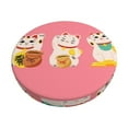thumbnail image 2 of Lsque Cute Cat Round Bar chair cushion covers Velvet Fabric Premium Comfort Protects from Scratches and Stains for 14-17 Inch Chair- 13 inch, 2 of 7