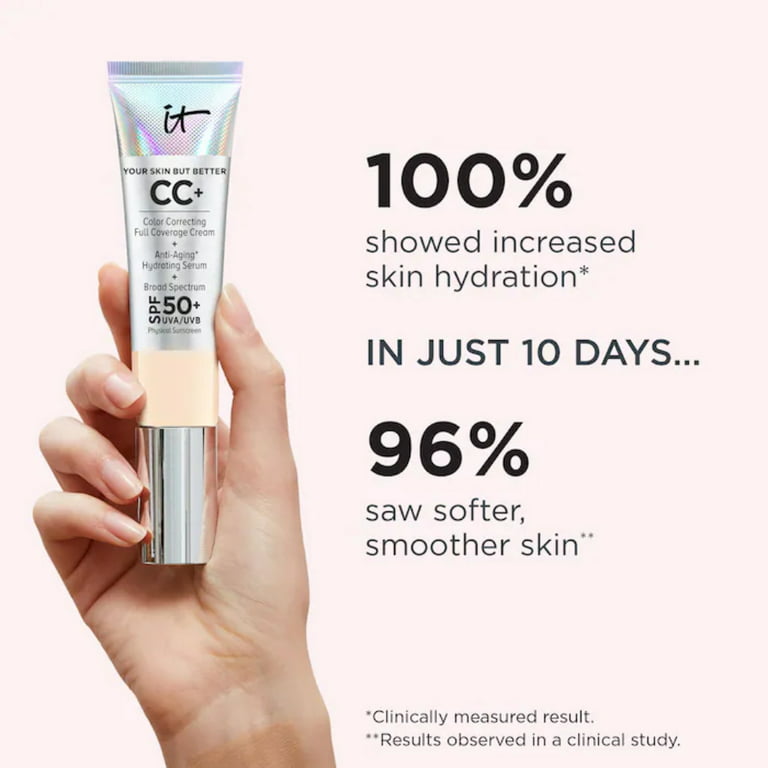 IT Cosmetics CC+ Cream Illumination SPF 50+ Full Coverage Cream Corrector &  Serum