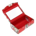 thumbnail image 1 of Estuche de Pintalabios perfecl con espejo rojo PVC duro y cuero de PU 9.1x6.5x3.5 cm, 1 of 8