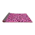 thumbnail image 2 of Ahgly Company Indoor Round Checkered Pink Modern Area Rugs, 3' Round, 2 of 4