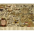 thumbnail image 2 of Vintage Maps 14x12 Gold Ornate Wood Framed with Double Matting Museum Art Print Titled - Holland, Chart of Military armaments in Defense of Utrecht  1700, 2 of 4