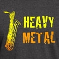 thumbnail image 3 of CafePress - Heavy Metal Baritone Sax Dark T Shirt - Men's Classic Graphic Cotton T-Shirt, 3 of 4