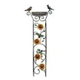 thumbnail image 2 of Bird Bath Outdoor, Antique Garden Iron Trellis with Decorative Hummingbirds Detachable Bird Bath Bowl Metal Potted Plant Support for Climbing Flowers(B,41in), 2 of 6