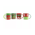 thumbnail image 2 of Gibson Home Holiday Wrap 4 Piece 15 oz. Assorted Funky Mug Set, 2 of 5