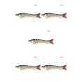 thumbnail image 2 of Wosthever Cebo Señuelo Crankbait Pesca Multi -sección Hundimiento Swimbait con Garra Barb Hook Type2 NO2, 2 of 6