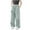 Green, variant on Teen Girls Cargo Pants Baggy Wide Leg Elastic Waisted Solid Color Streetwear Cargo Pants with Pockets,11 Years