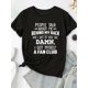 thumbnail image 2 of Slogan Print T-Shirt, Casual Crew Neck Short Sleeve T-Shirt, Women's &nbspClothing Tee For Adult, Men, Women, Teen, Teenager, Adolescent, Youth, 2 of 5