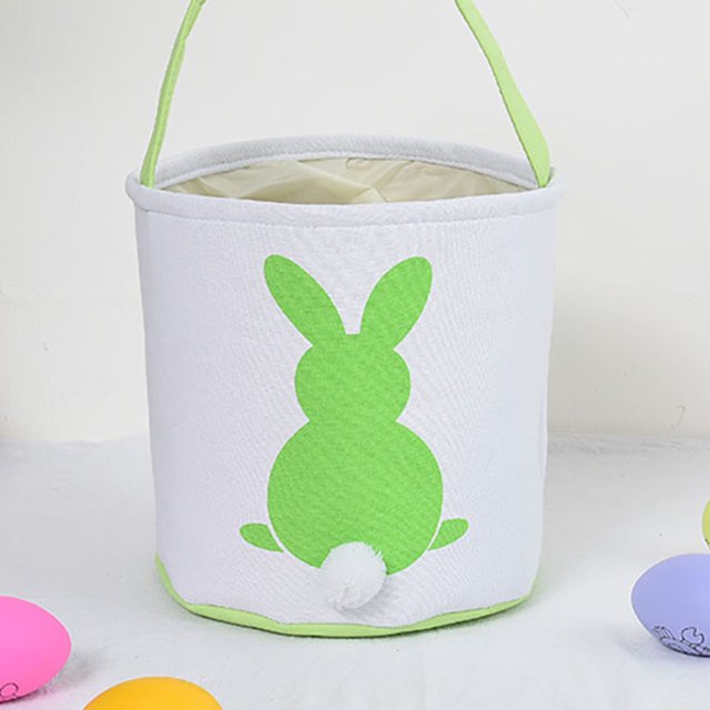 Bolsa Bonitos de cubo de conejito de Pascua, de mano de almacenamiento de cola de felpa, de caza de huevos Tmvgtek Para Estrenar
