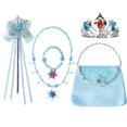 thumbnail image 3 of Girls Elsa Cosplay Princess Costume Frozen Role Play Dress Up Fancy Frocks Party Gown Sequin Mesh Vestidos Girls Birthday Dress, 3 of 5