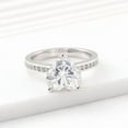 thumbnail image 4 of solitaire jewels 2CT Heart Moissanite Solitaire Engagement Ring For Women, 18K Rose Gold, 4 of 7