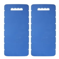 HOMEMAXS  2 Pcs Bathtub Kneeling Pad Yoga Cushion Linen Tiles Miss Blue